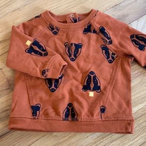 Adorable long sleeve sweatshirt badger